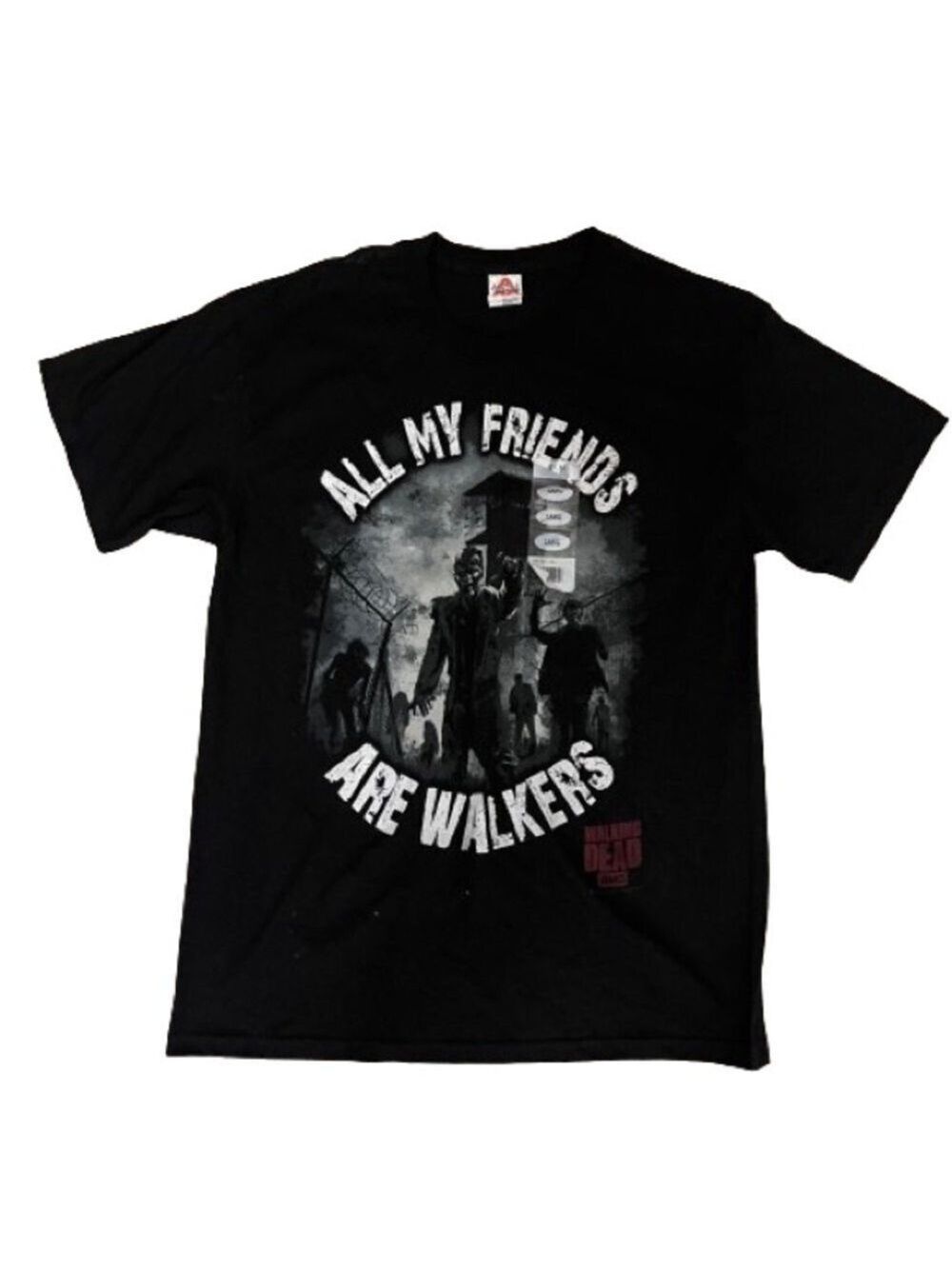 Men’s Allstyle Walking Dead AMC Black T-Shirt Size Large!